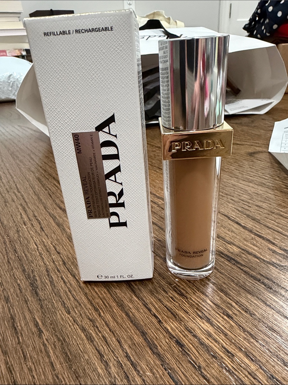 Prada Reveal skin optimizing Foundation